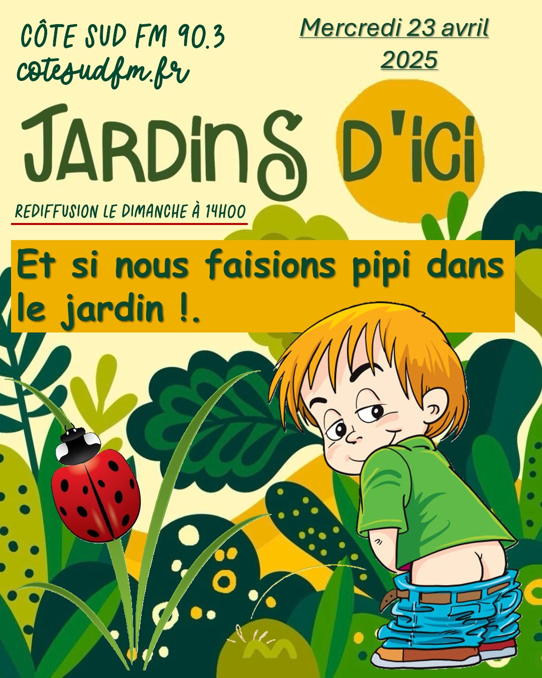 Capbreton Paysages pipi dans le jardin.
