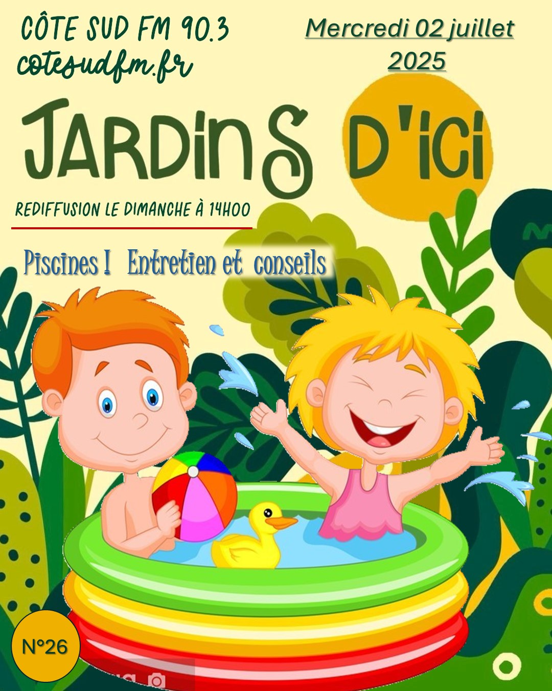 Piscines Landes; Piscines Pays basque; Crations piscines; Entretien piscines; Radio d'ici; jardins; Cote Sud FM; Loc BANCE; Concepteur de jardins; Paysagiste conseils; Ahetze; Anglet; Arbonne; Arcangues; Bayonne; Biarritz; Capbreton; 