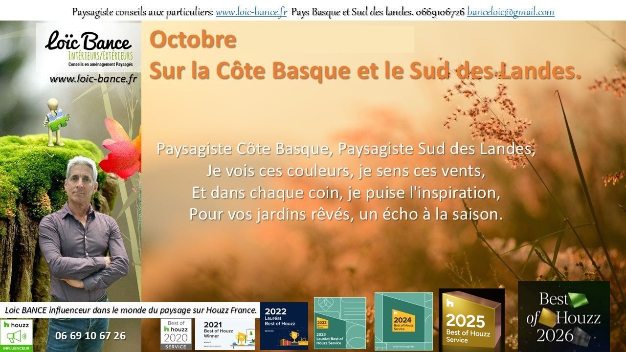 Po�me des paysages d'octobre par Paysagiste Capbreton