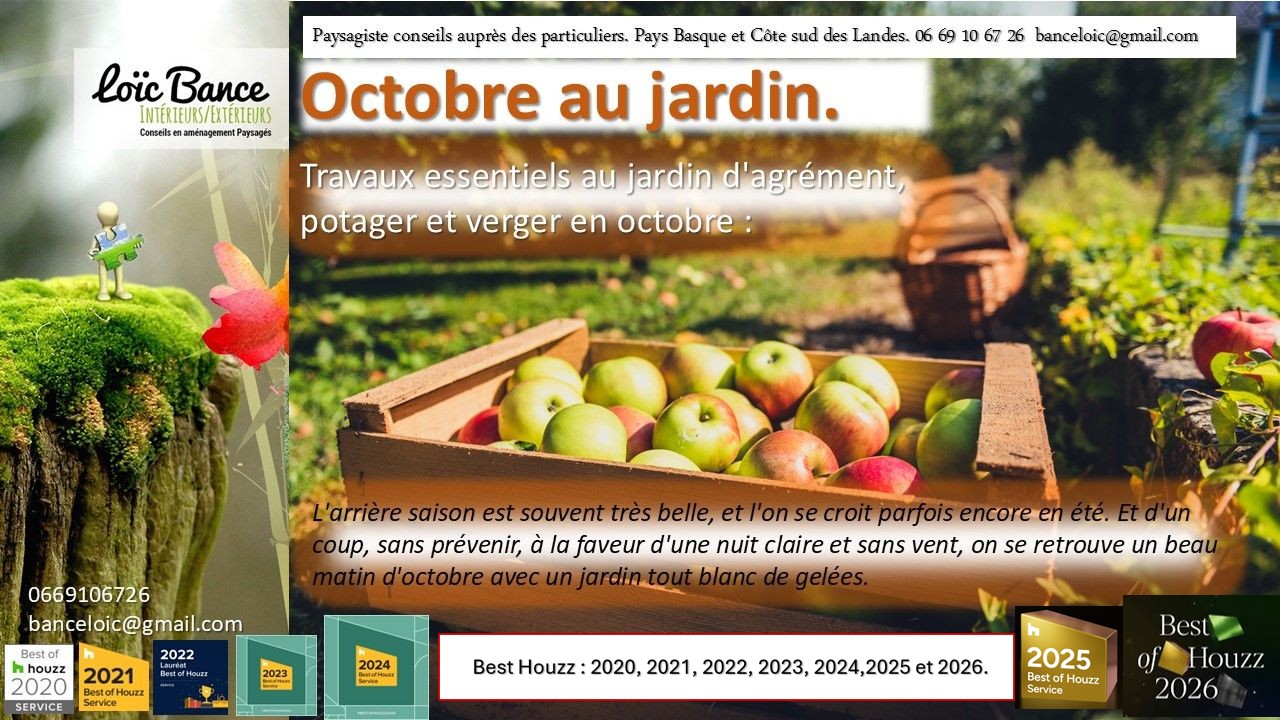 Octobre 2026 au jardin
