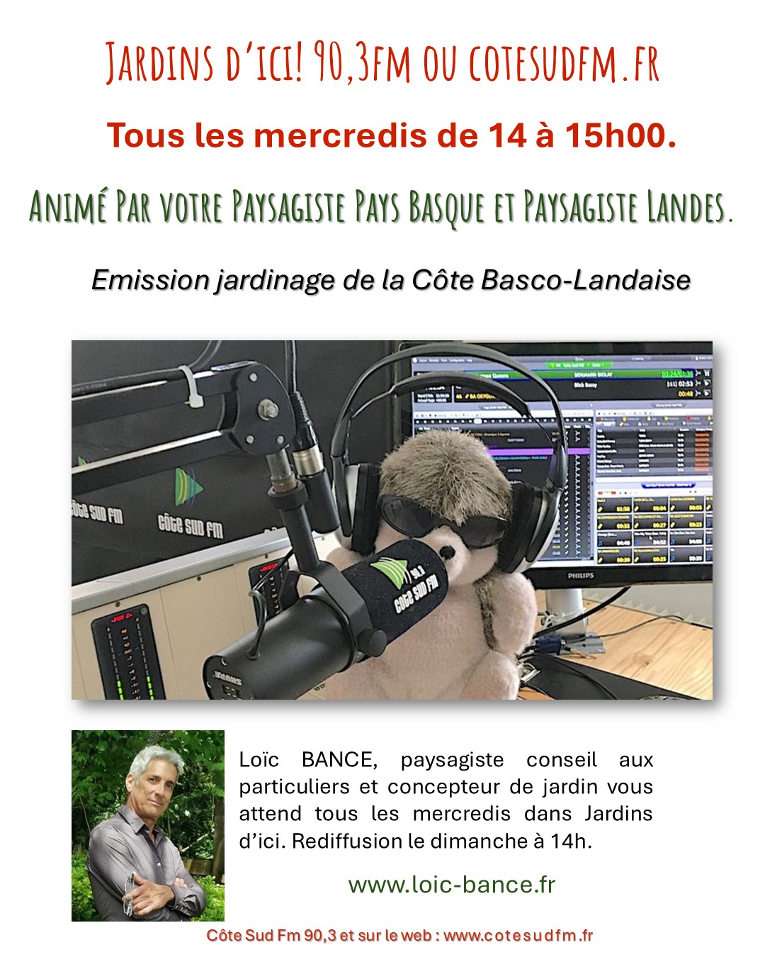 Capbreton paysages Jardins d'ici Emission jardinage de la C�te Basco-Landaise
